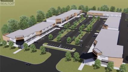 Rendering of an industrial development with various units