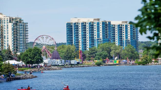 City of Barrie's coastal view.