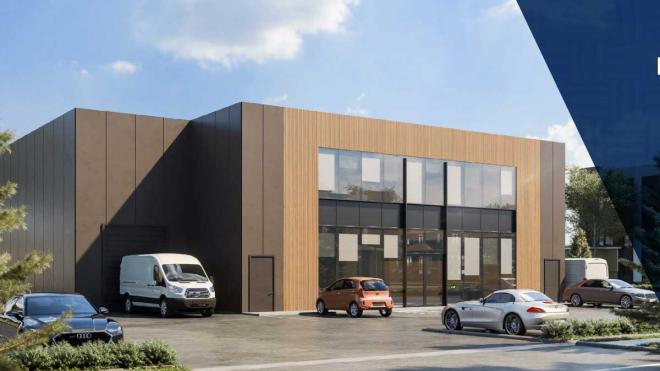 Rendering of building