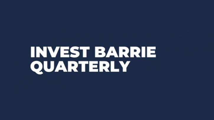 Text: Invest Barrie Quarterly