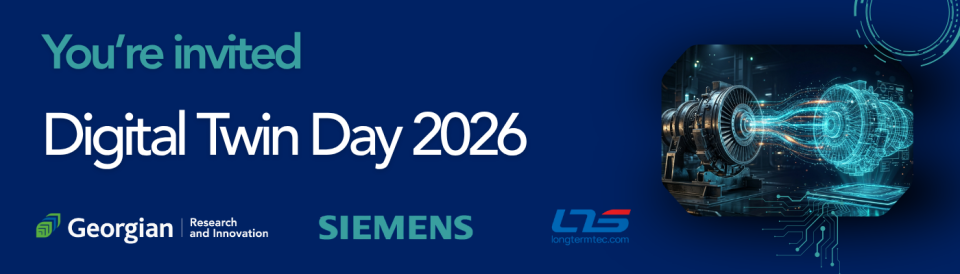 Invitation banner for Digital Twin Day 2026 with technology graphics.