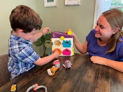 Rebecca Rupke with client