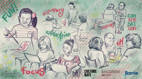 People of Barrie portrait - Artist Linda Laforge at the MacLaren - Culture Days 2025