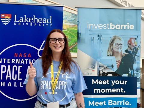 Sarah Young at NASA Space Apps Challenge